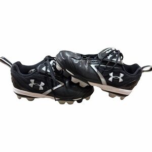 Under Armour Leadoff Youth Cleats Black/White 4.5Y